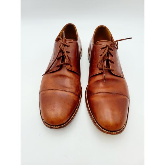 Clarks Mens Un Hugh Cap Brown Leather Dress Oxford Shoes Sz 10.5 M main image 6